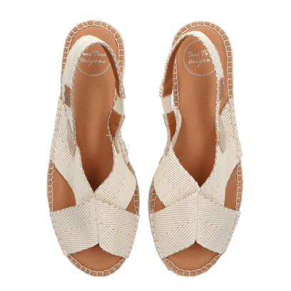 Elvira Damen Espadrilles Cru