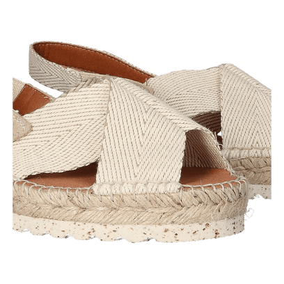 Elvira Damen Espadrilles Cru