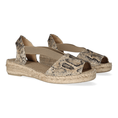 Estel-MB Damen Espadrilles Taupe