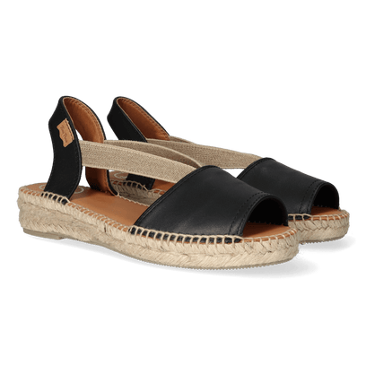 Etna Damen Espadrilles Negre