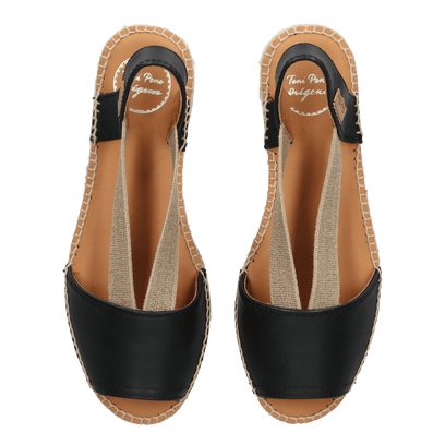 Etna Damen Espadrilles Negre