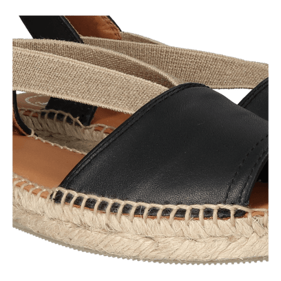 Etna Damen Espadrilles Negre