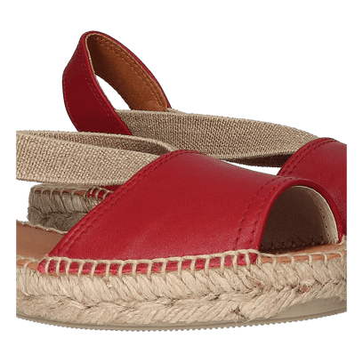 Etna Damen Espadrilles Vermell