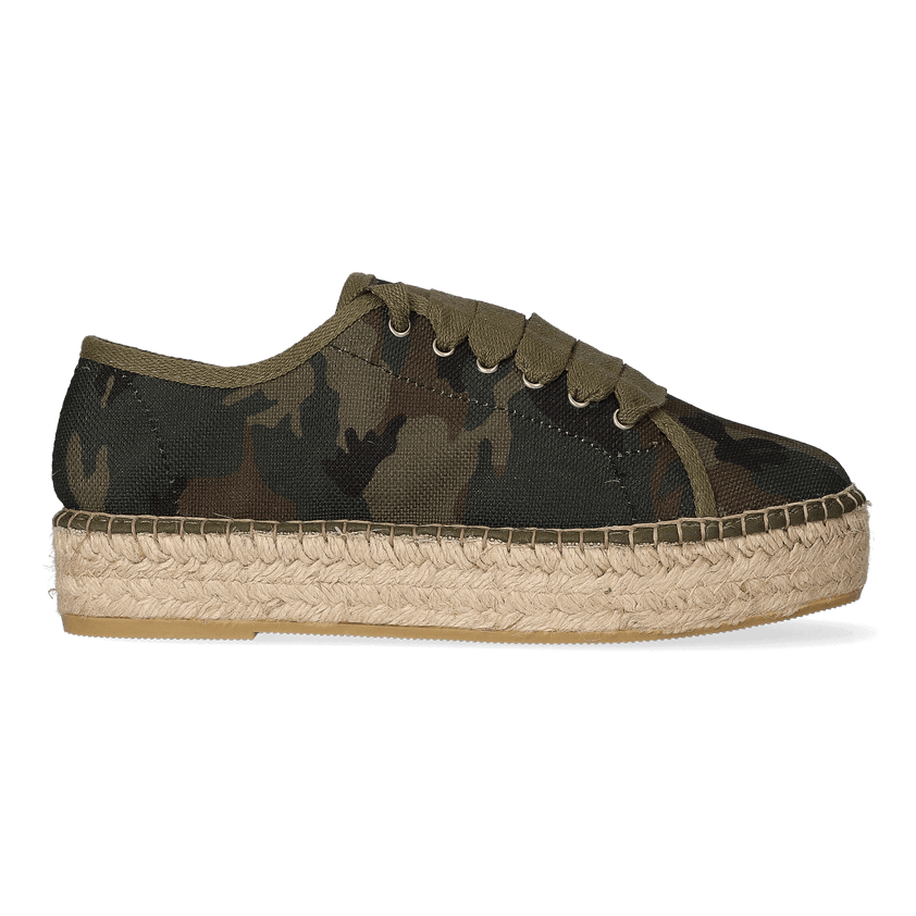 Fedra-CM Damen Espadrilles Caqui