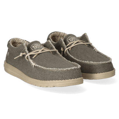 Wally Braided Herren Halbschuhe Army