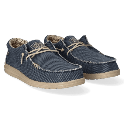 Wally Braided Herren Halbschuhe Blue Night