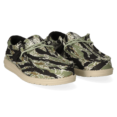 Wally Camouflage Herren Halbschuhe Tiger Stripe Camo
