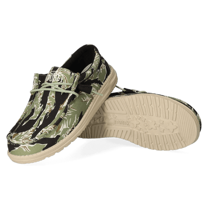 Wally Camouflage Herren Halbschuhe Tiger Stripe Camo
