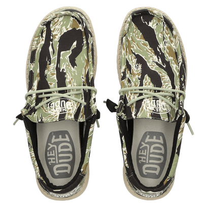 Wally Camouflage Herren Halbschuhe Tiger Stripe Camo