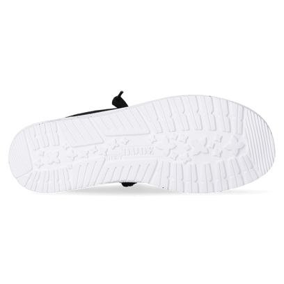 Wally Slub Canvas Herren Halbschuhe Black