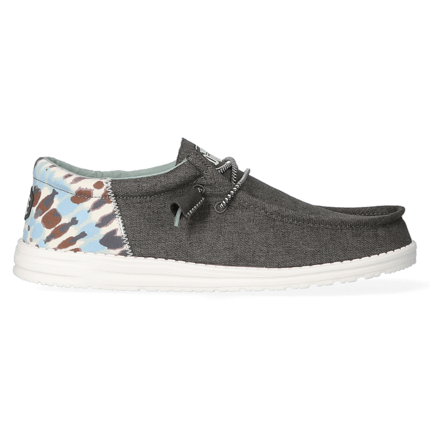 Wally Funk Herren Halbschuhe Tie Dye Grey