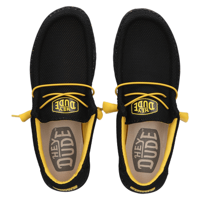 Wally Sox Herren Halbschuhe Black/Yellow