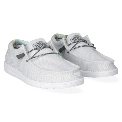 Wally Sox Triple Needle Herren Halbschuhe Star White