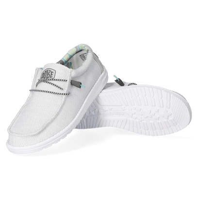 Wally Sox Triple Needle Herren Halbschuhe Star White