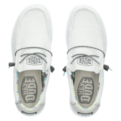 Wally Sox Triple Needle Herren Halbschuhe Star White