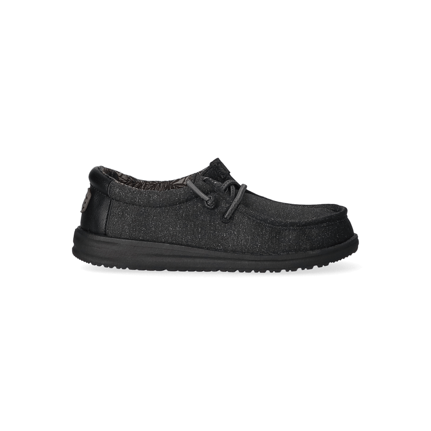 Wally Youth Jungen Halbschuhe Basic Black