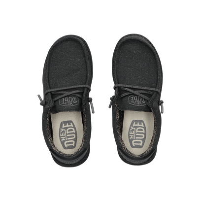 Wally Youth Jungen Halbschuhe Basic Black