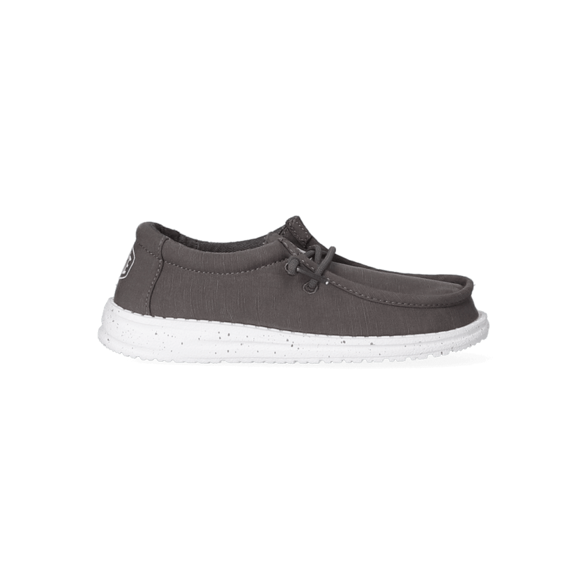 Wally Youth Slub Canvas Halbschuhe Dark Grey