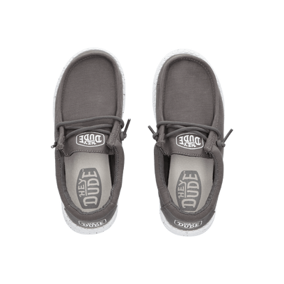 Wally Youth Slub Canvas Halbschuhe Dark Grey