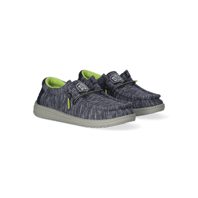 Wally Youth Jungen Halbschuhe Stretch Navy