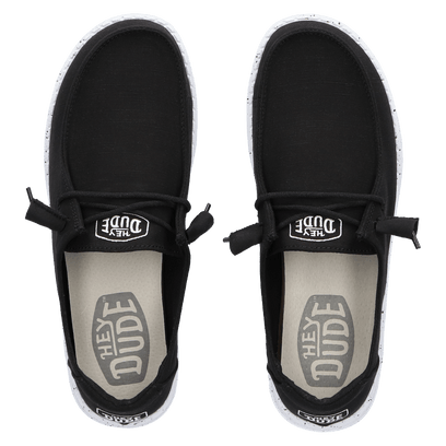 Wendy Slub Damen Halbschuhe Black