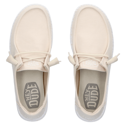 Wendy Slub Canvas Damen Halbschuhe Natural