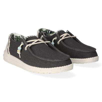 Wendy Fringe Damen Halbschuhe Carbon