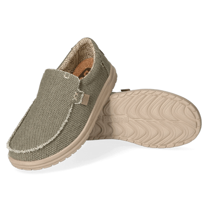 Mikka Braided Herren Halbschuhe Army