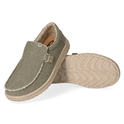 Mikka Braided Herren Halbschuhe Army