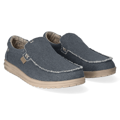 Mikka Braided Herren Halbschuhe Deep Blue