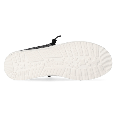 Wally Sox Stitch Herren Halbschuhe Black White