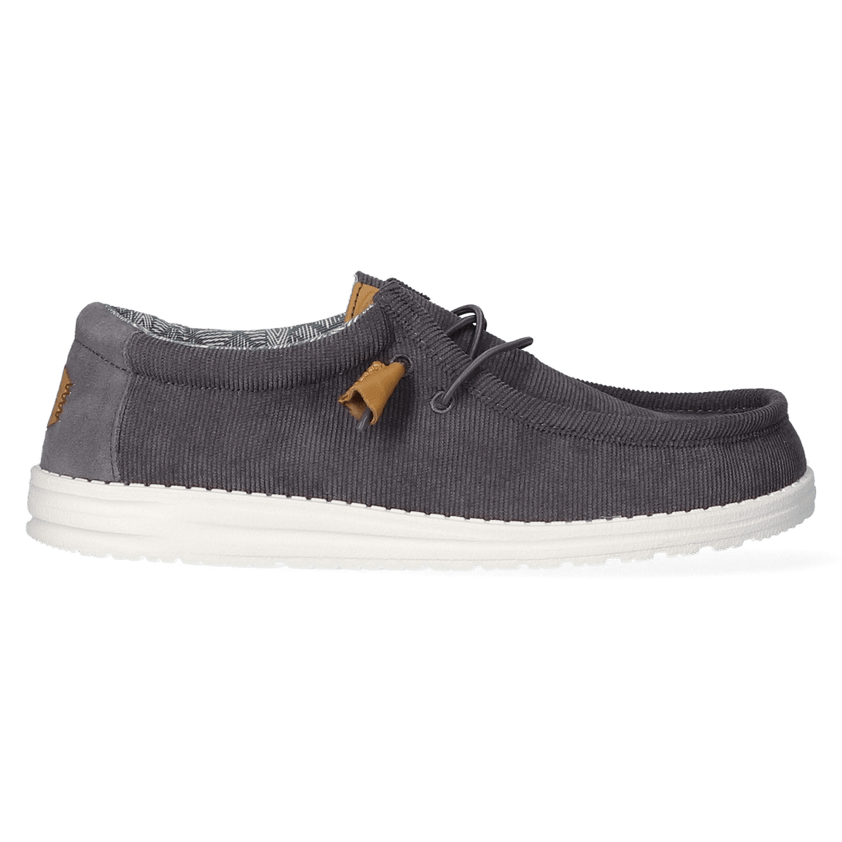 Wally Corduroy Herren Halbschuhe Charcoal