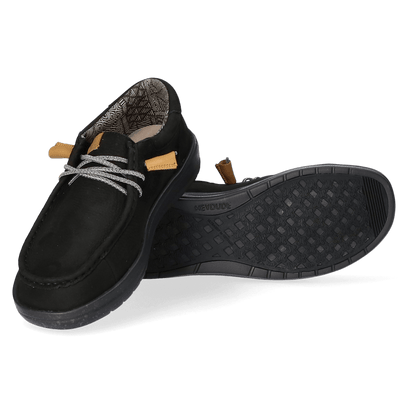 Wally Grip Craft Leather Herren Halbschuhe Black