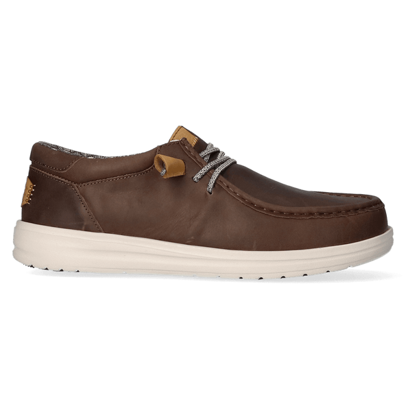 Wally Grip Craft Leather Herren Halbschuhe Grey Wally Grip Craft Leather Herren Halbschuhe Grey