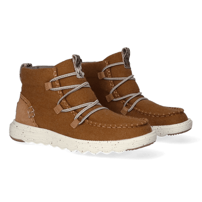 Reyes Wool Damen Boots Cognac