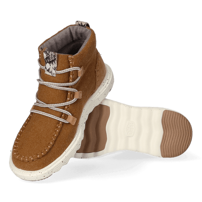 Reyes Wool Damen Boots Cognac