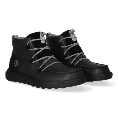 Reyes Leather Damen Boots Black/Black