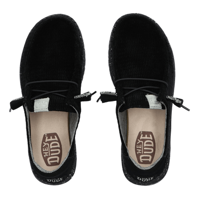 Wendy Wave Corduroy Damen Halbschuhe Black