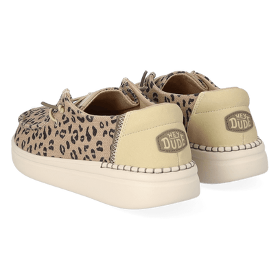 Wendy Rise Leo Damen Halbschuhe Tan/Black