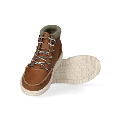 Bradley Youth Leather Boots Walnut