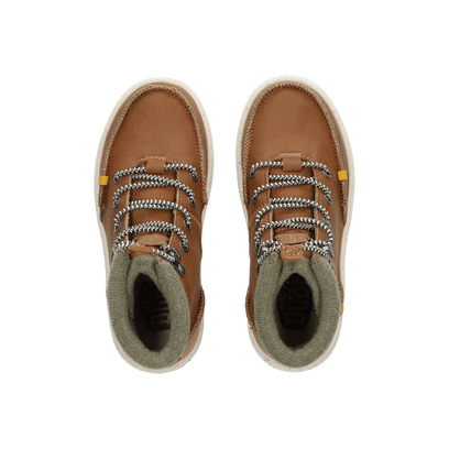 Bradley Youth Leather Boots Walnut