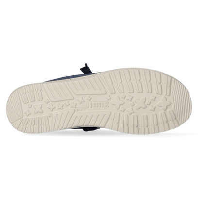 Wally Washed Canvas Herren Halbschuhe Navy