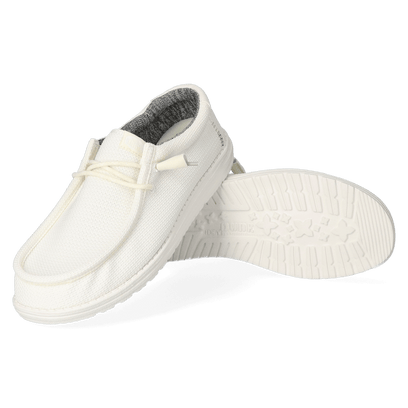 Wally Sport Mesh Herren Halbschuhe White/White