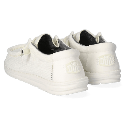 Wally Sport Mesh Herren Halbschuhe White/White