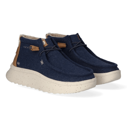 Wendy Peak Hi Wool Damen Halbschuhe Navy