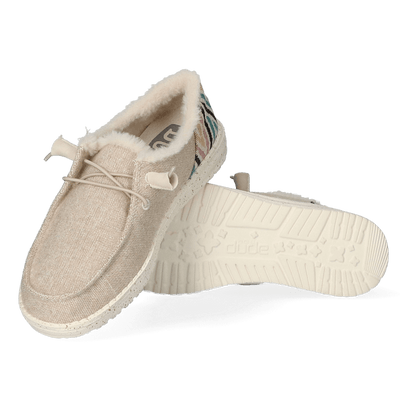 Wendy Funk Wool Damen Halbschuhe Beige