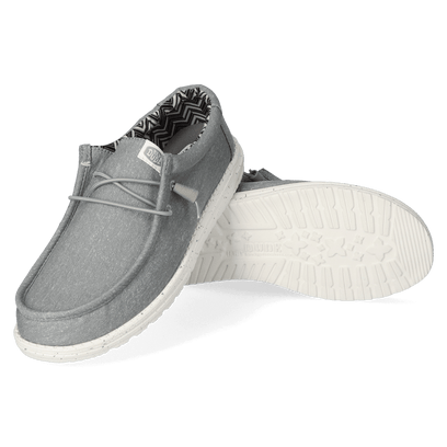 Wally Canvas Herren Halbschuhe Light Grey