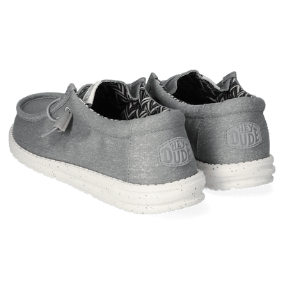Wally Canvas Herren Halbschuhe Light Grey