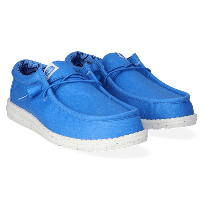 Wally Canvas Herren Halbschuhe Blue