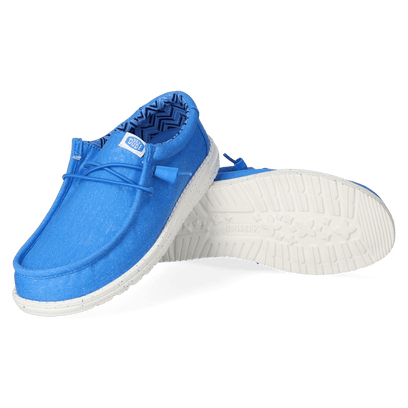 Wally Canvas Herren Halbschuhe Blue